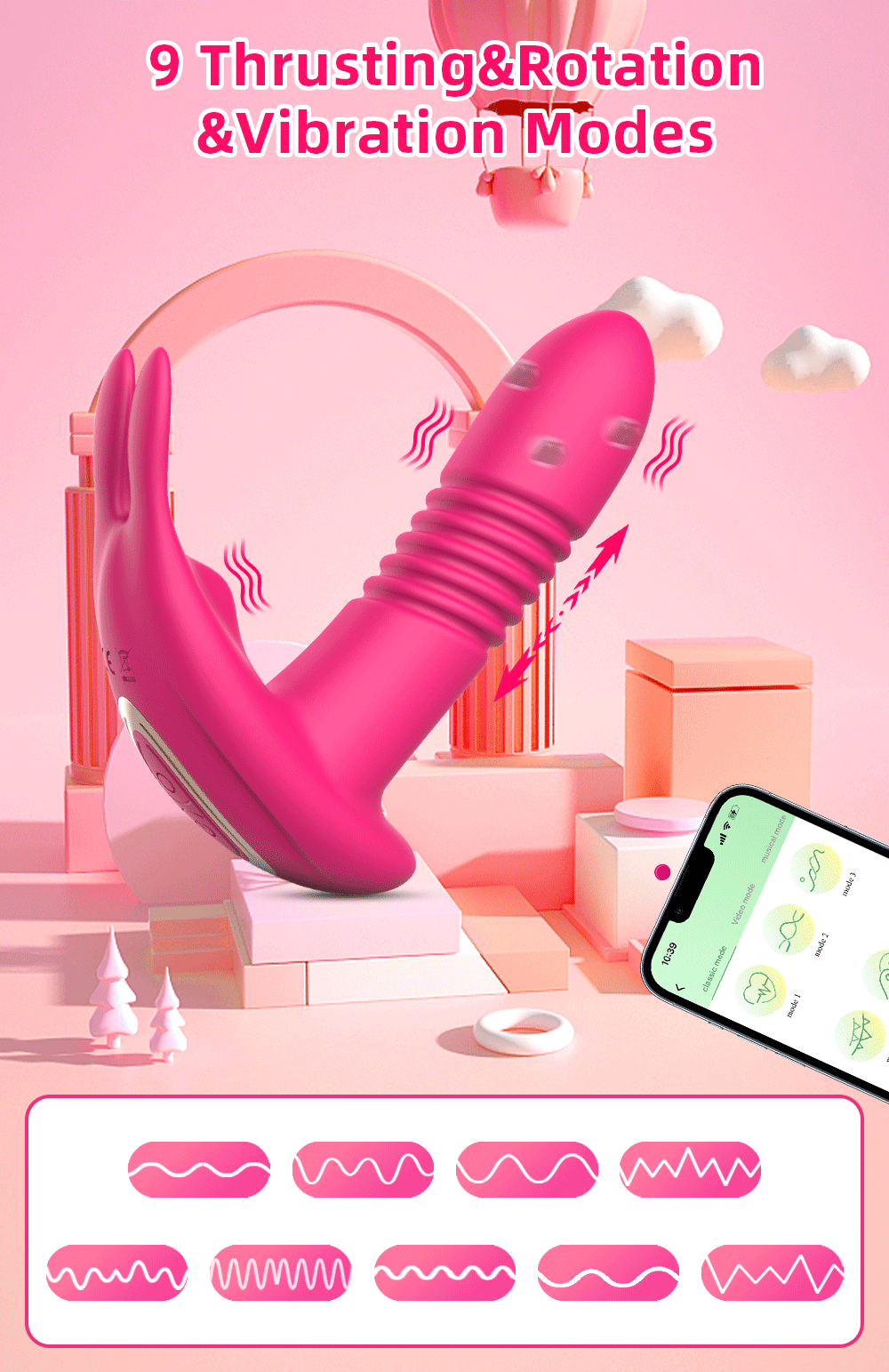 WhisperWear™ Outdoor Wearable Vibrator – Clitoral Stimulator & Vagina Dildo Massager