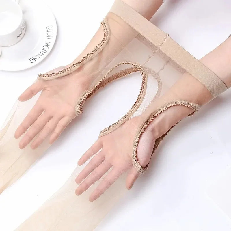 Barely There – Ultra-Thin Crotchless Tights