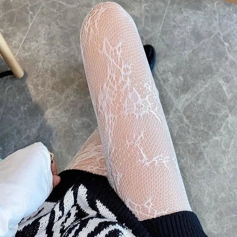 Gothic Allure – Sexy Lolita Fishnet Tights