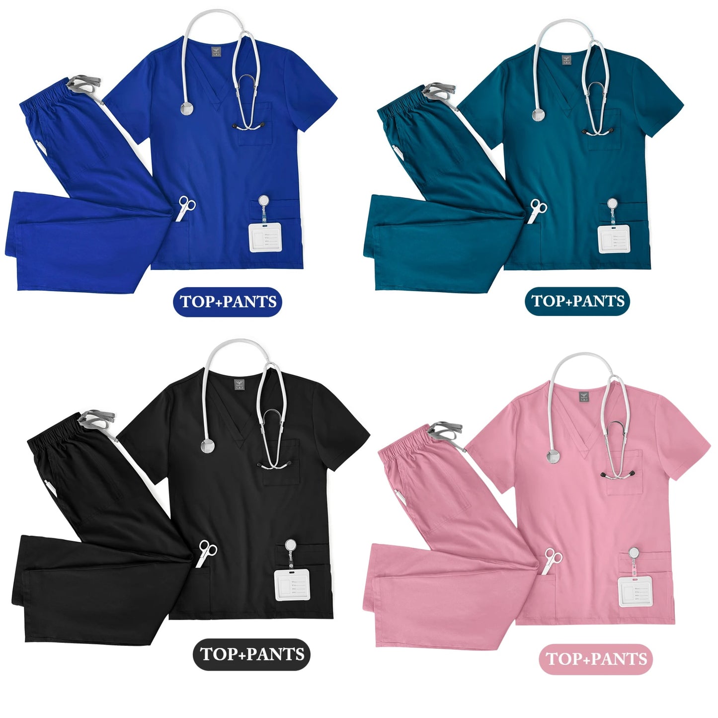 COLOURS Unisex Medical Scrub Set – Nurse & Doctor Uniform for Men and Women | Clinical Workwear Top & Pants for Hospital, Lab, Dental & Beauty Use