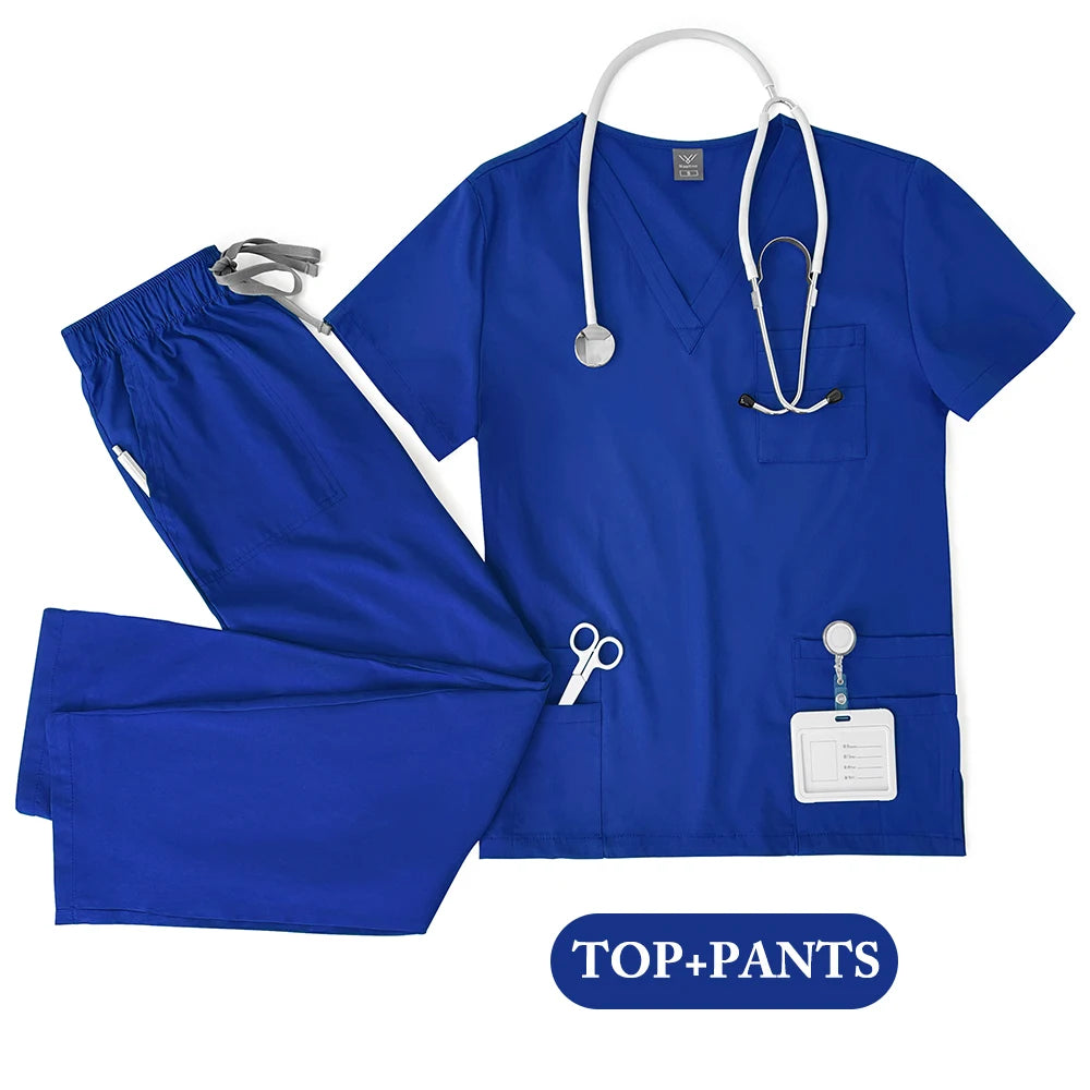 COLOURS Unisex Medical Scrub Set – Nurse & Doctor Uniform for Men and Women | Clinical Workwear Top & Pants for Hospital, Lab, Dental & Beauty Use