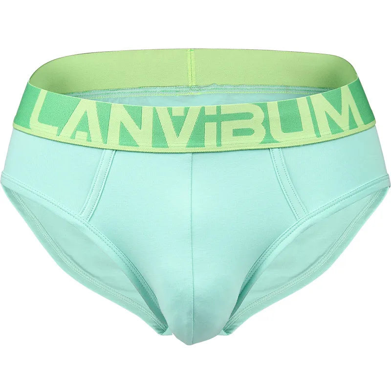 Men’s Antibacterial Cotton Briefs – Soft Stretch U-Pouch Underwear for Comfort