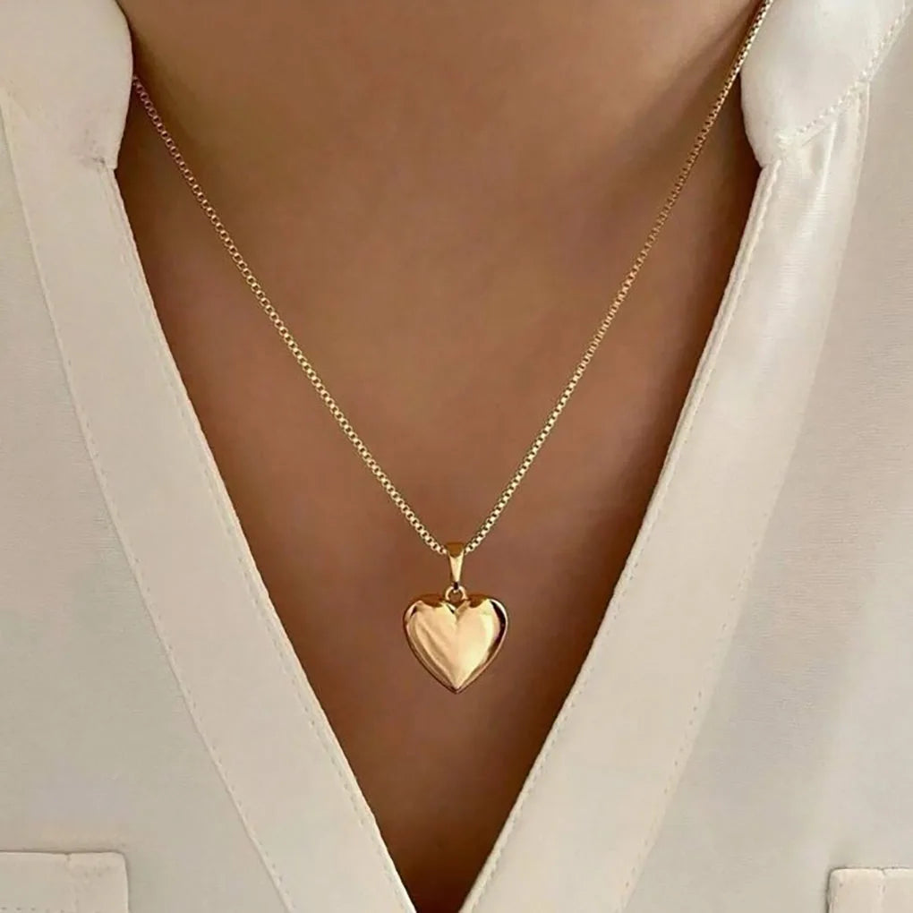 Golden Glow Heart Jewelry Set