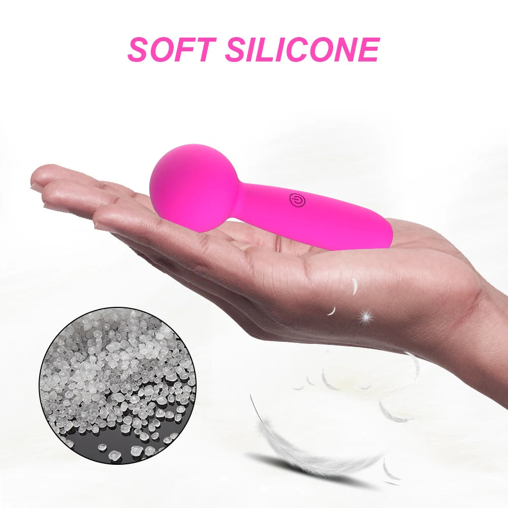 LuxeVibe Mini Wand – G-Spot & Clitoral Pleasure Stick