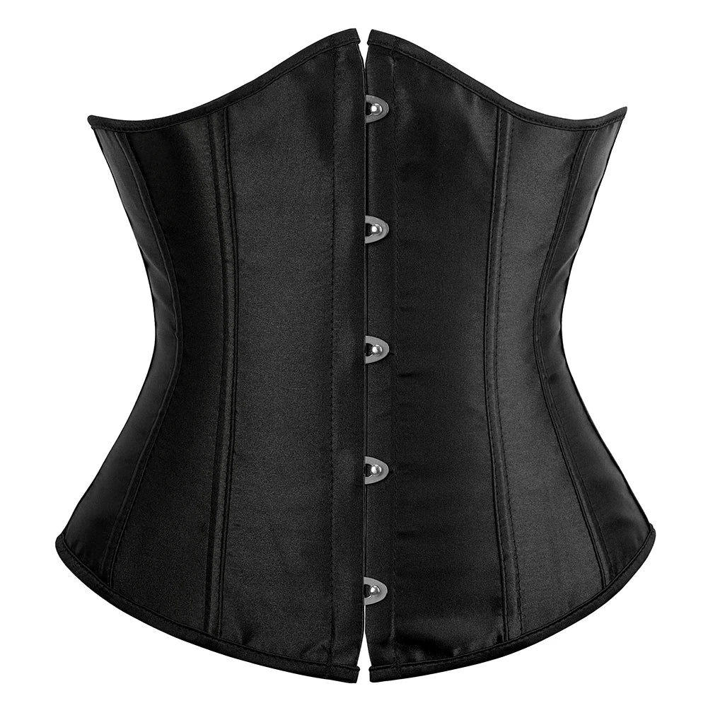 Sultry Underbust Corset Waist Trainer – Cupless Body Shaper Cincher for a Seductively Slim Silhouette