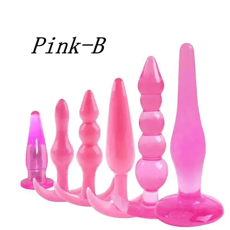 PlaySet 6-Piece Silicone Anal Training Kit – Waterproof Butt Plug Collection for All Levels