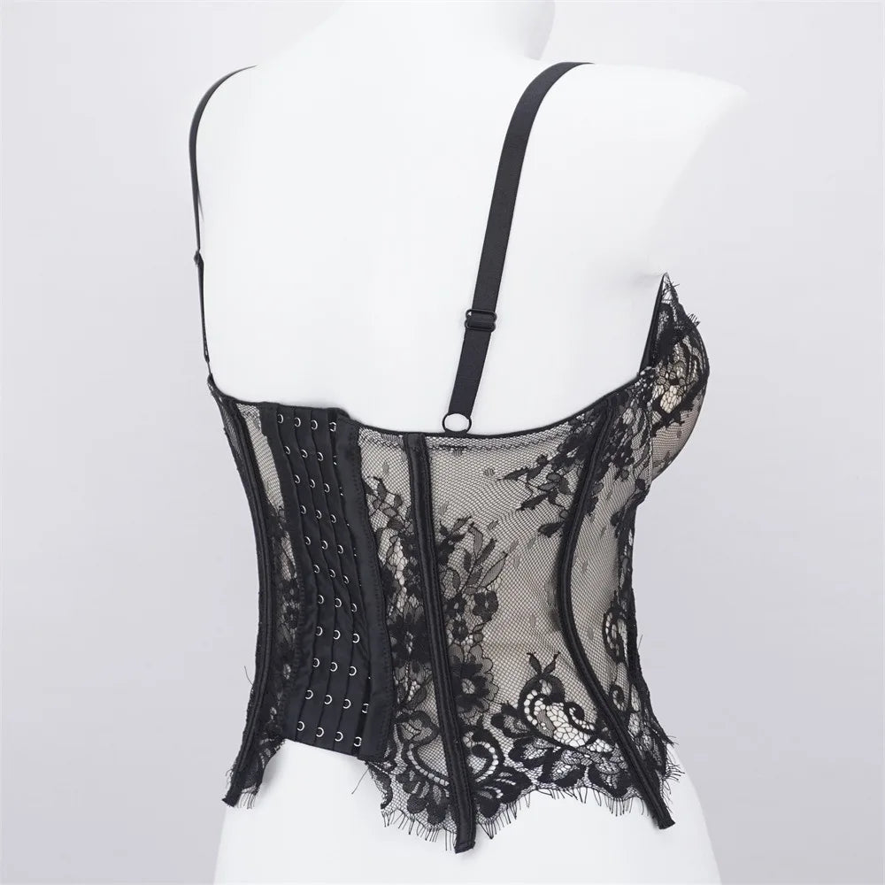 Spicy Girl Hollow Lace Camisole