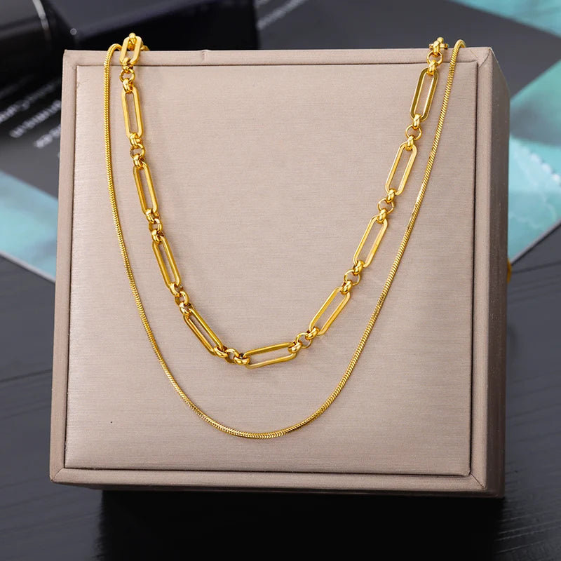 Celestial Charm Multilayer Necklace Set