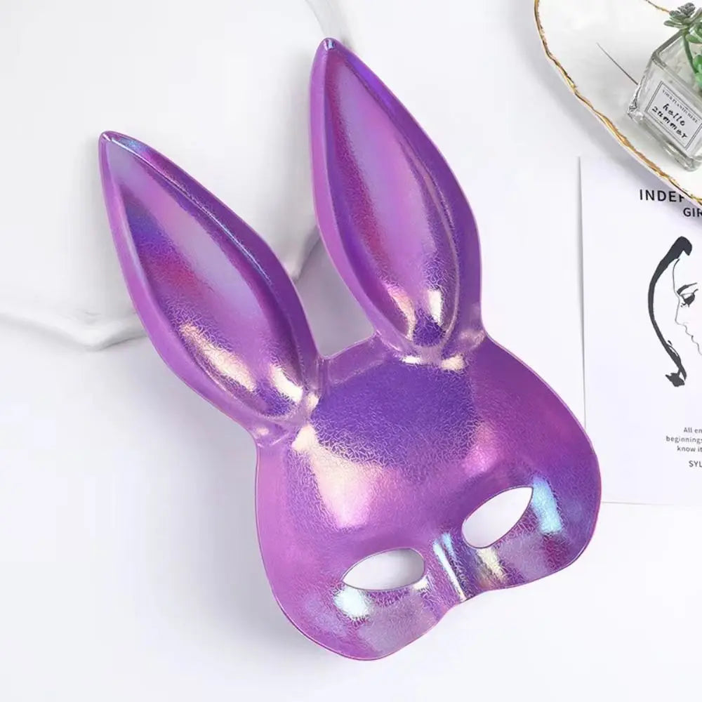 Colourful Rabbit Ear Cosplay Mask – Sexy Bunny Ears Half Face Cover