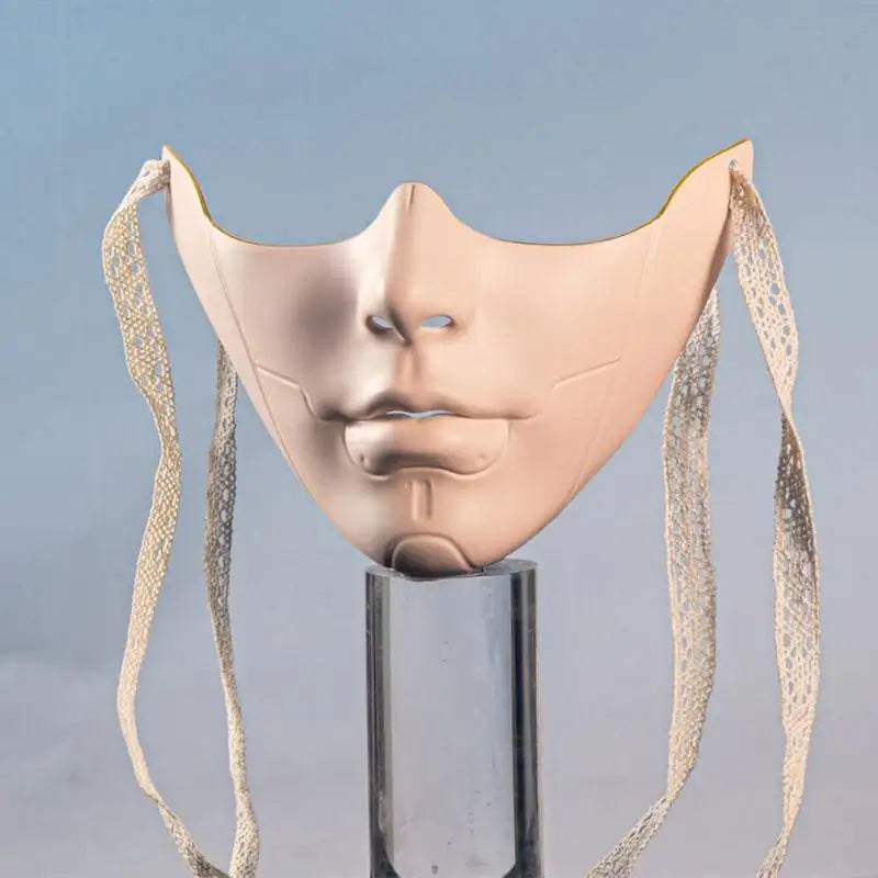 Mechanical Beauty Masquerade Mask – Aesthetic Half-Face Mask for Halloween, Cosplay & Parties