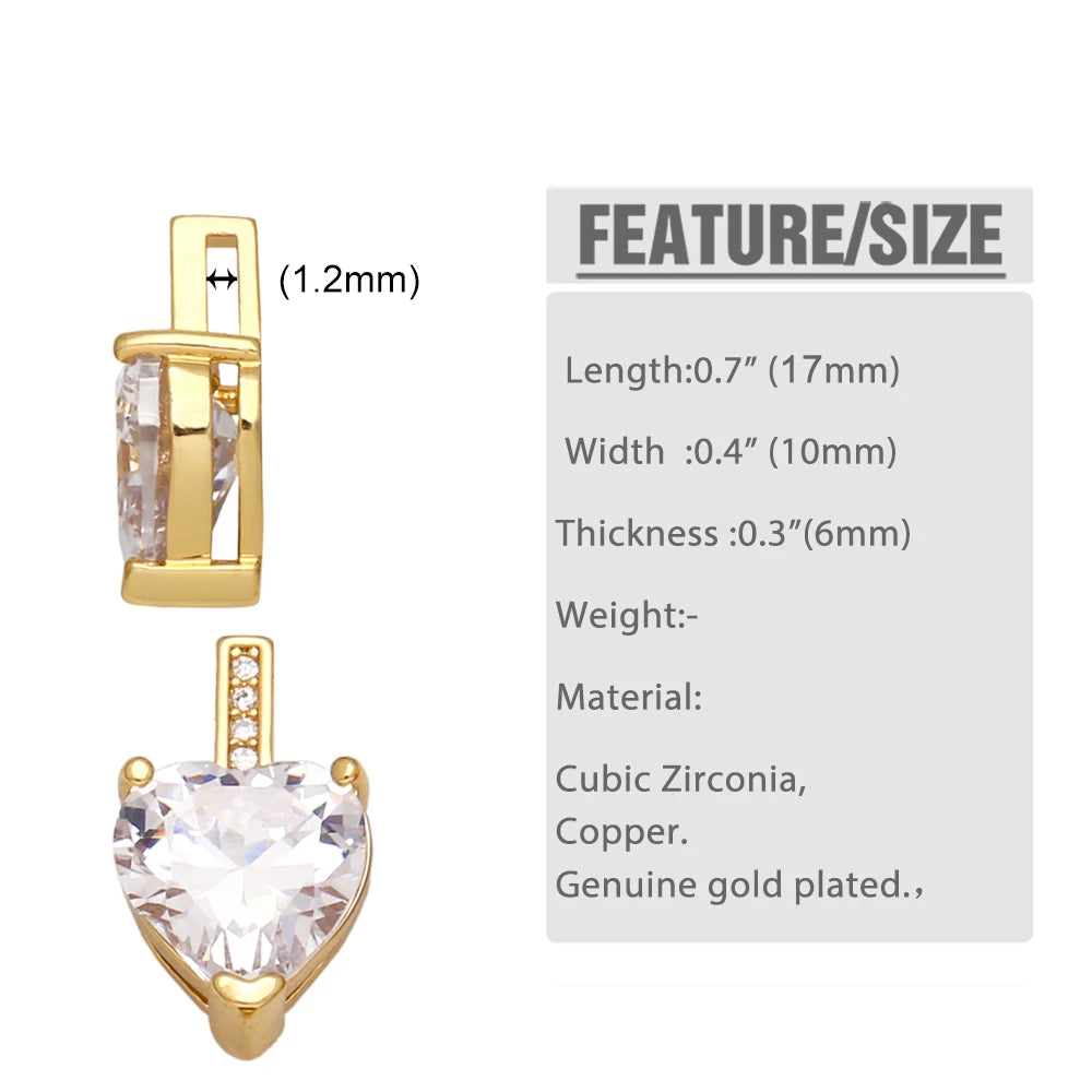 Trendy Crystal Heart Pendant