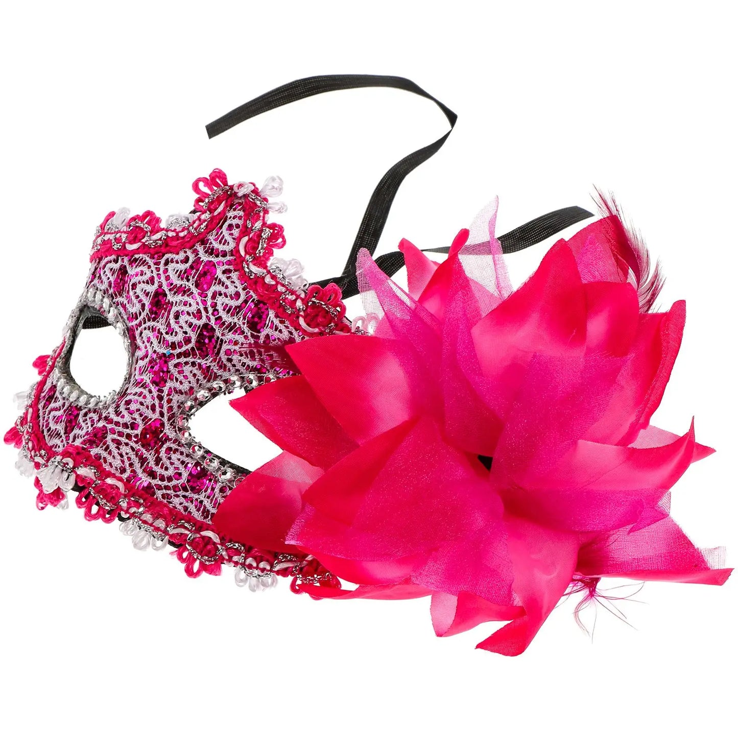 Colours - Lady Vintage Lace Venetian Masquerade Mask – Elegant Eye Mask for Weddings, Halloween, & CosplayEye Mask Cosplay Fancy Party Dress