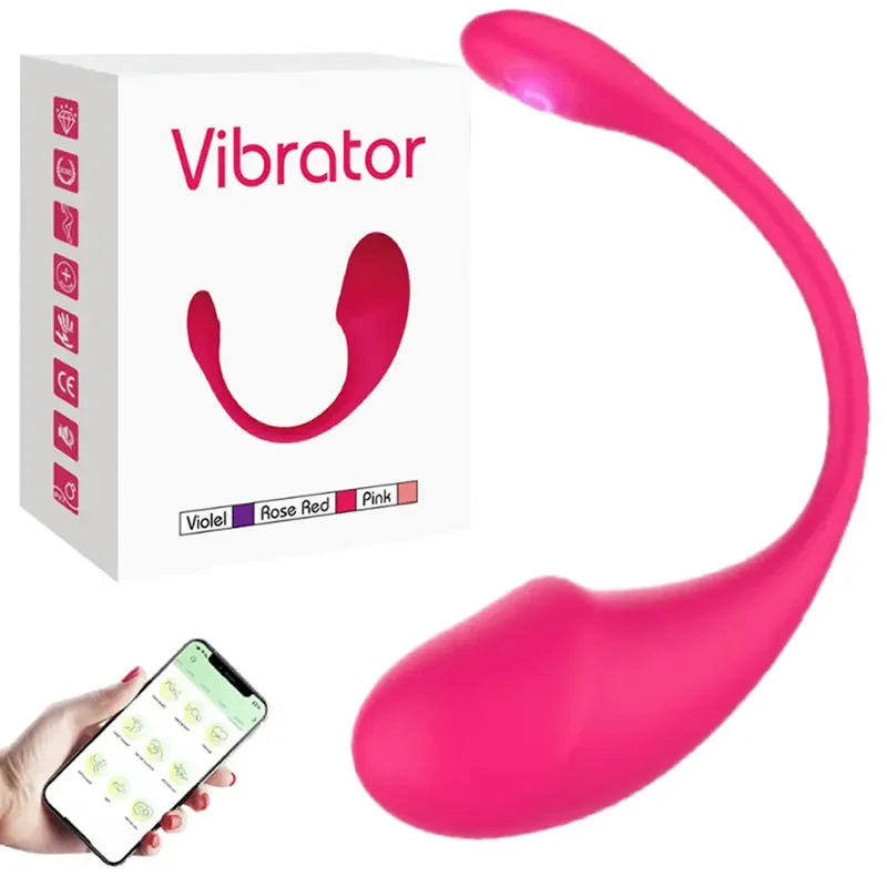 Wireless Bluetooth Vibrator for Women – G-Spot & Clitoral Stimulator with App Control – Discreet Couples Massager for Remote Pleasure