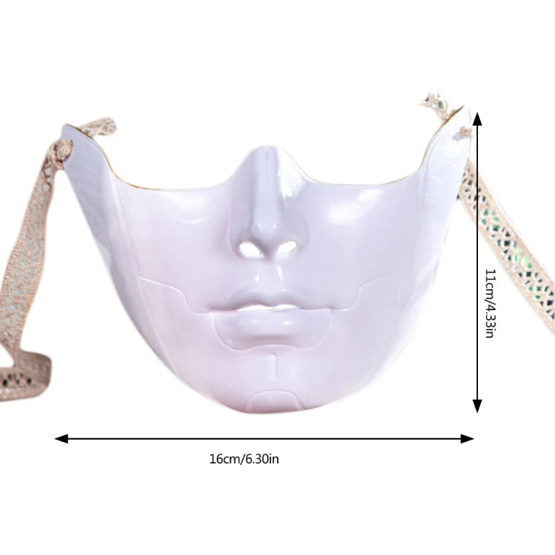 Mystique Masquerade Half-Face Mask – Unisex Costume for Cosplay & Halloween
