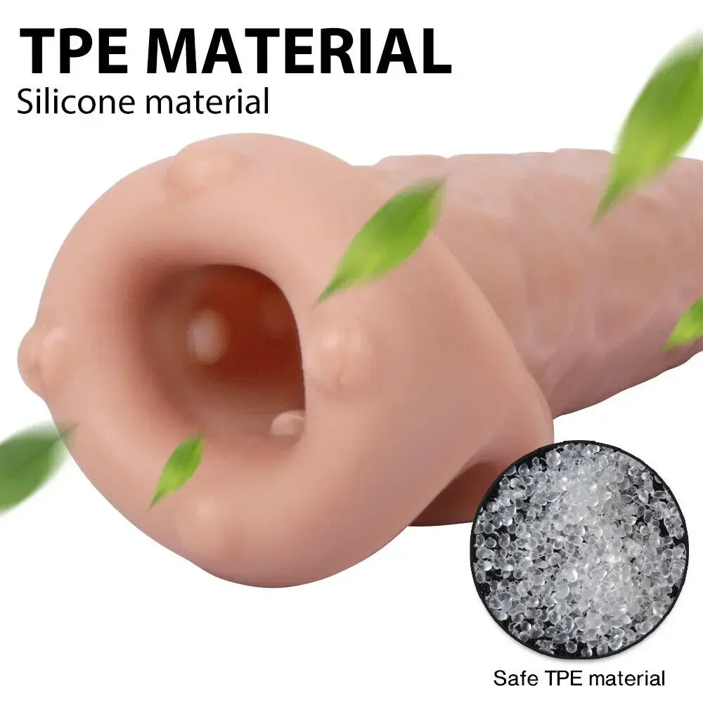 MaxExtend Cock Sleeve – Reusable Penis Extender with Ring Support for Delayed Ejaculation & Bigger Thrills