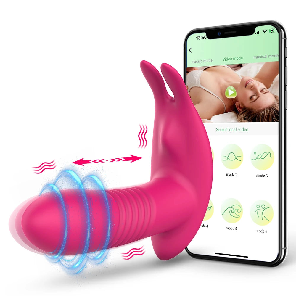 LushVibe – App-Controlled Wearable Vibrator for Clitoral & Vaginal Pleasure