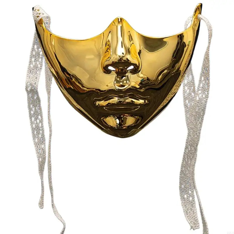 Mechanical Beauty Masquerade Mask – Aesthetic Half-Face Mask for Halloween, Cosplay & Parties