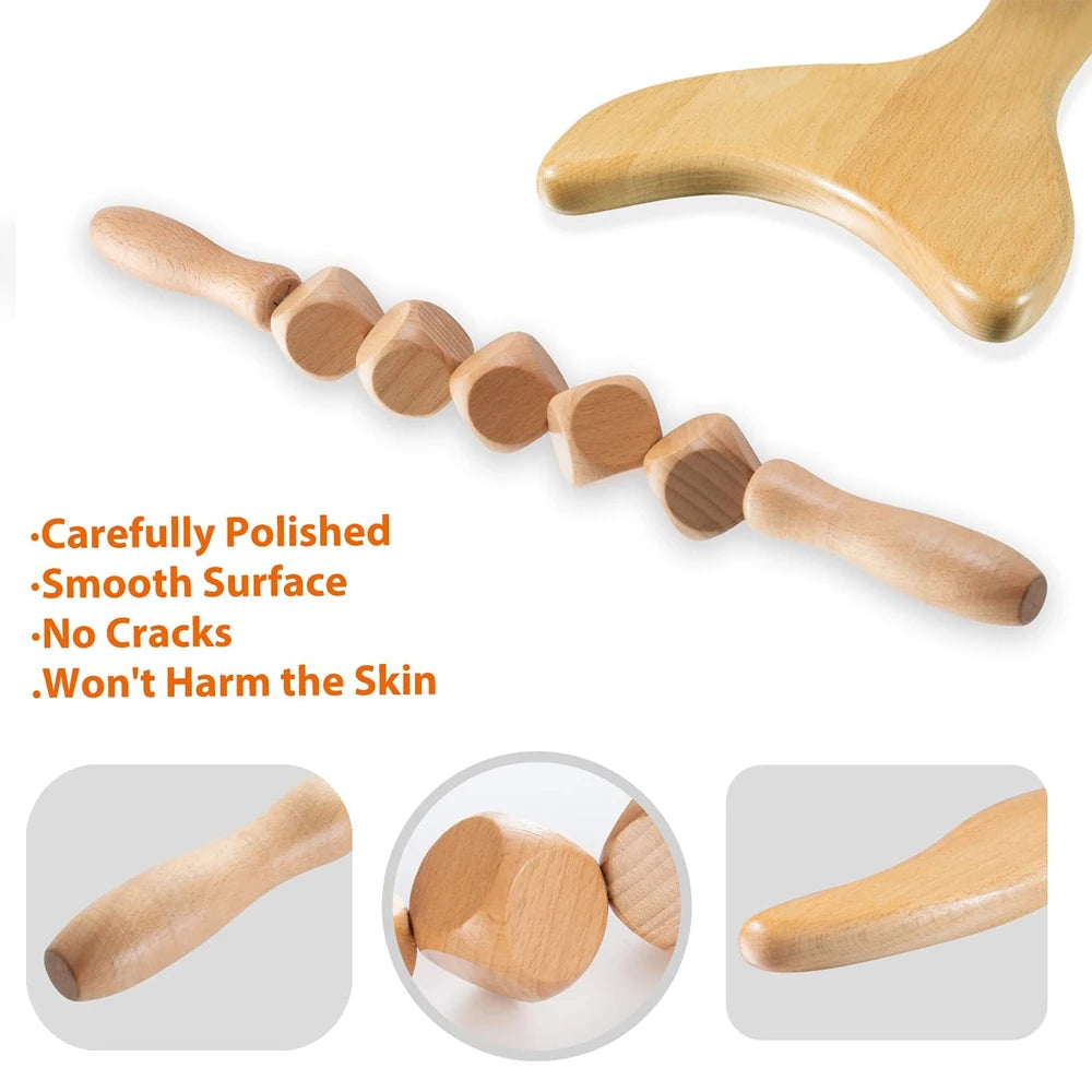 Professional Wood Massage Tools – Waist, Hip & Full Body
