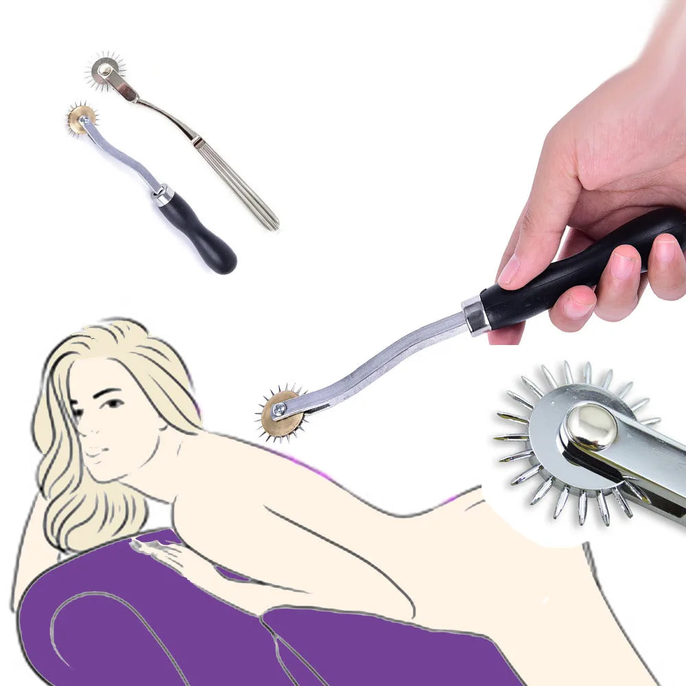 Stainless Steel Wartenberg Wheel – BDSM Sensory Gear for Slave Play, Fetish Roleplay & Erotic Stimulation