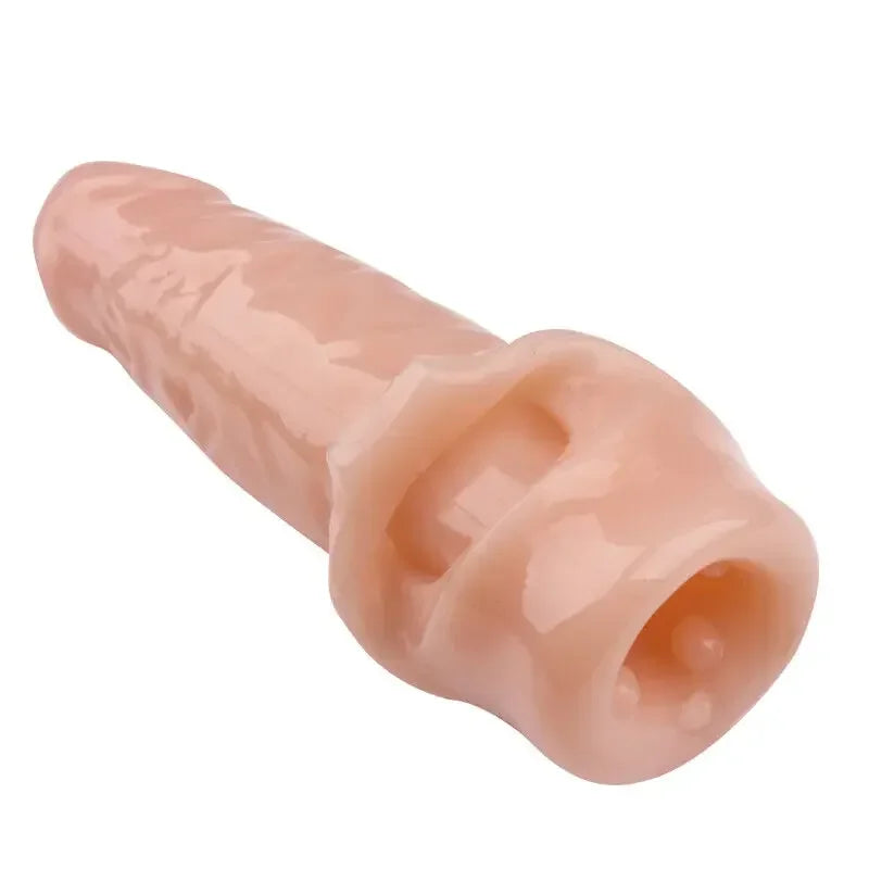 MaxExtend Cock Sleeve – Reusable Penis Extender with Ring Support for Delayed Ejaculation & Bigger Thrills