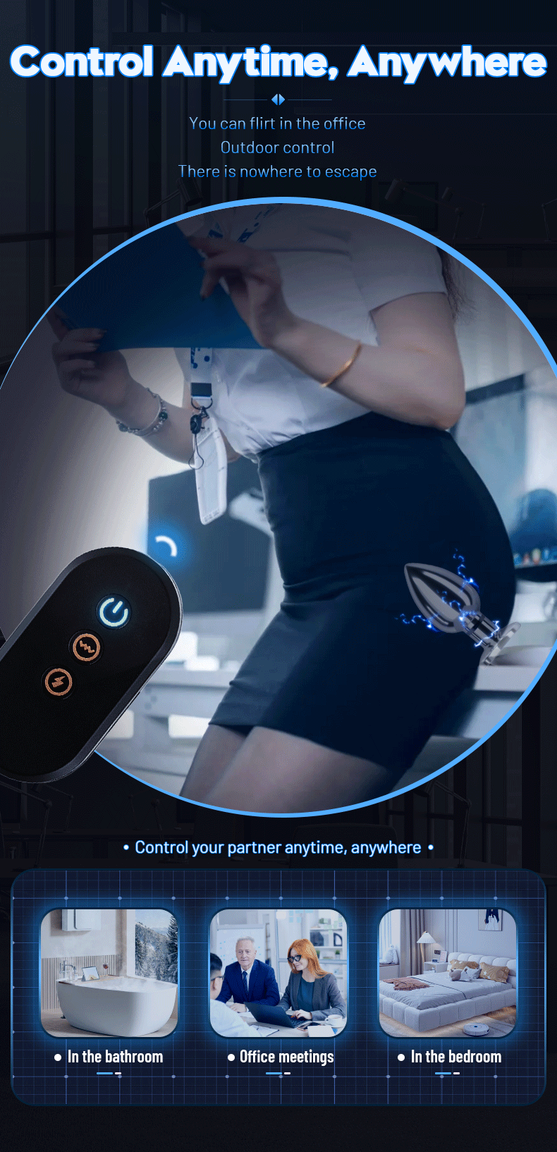 VoltPlug – Remote Electro-Stim Anal & Prostate Vibrator Unisex Pleasure Tool Adult Supplies Anal Masturbate Sex Toys