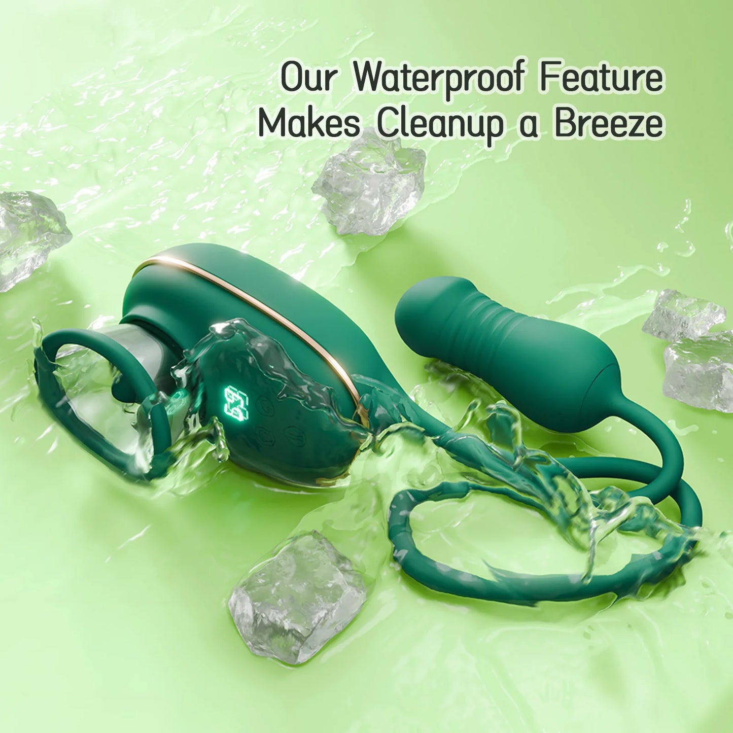 3-in-1 Thrusting Licking & Suction Vibrator – G-Spot, Clitoris & Nipple Stimulator for Women