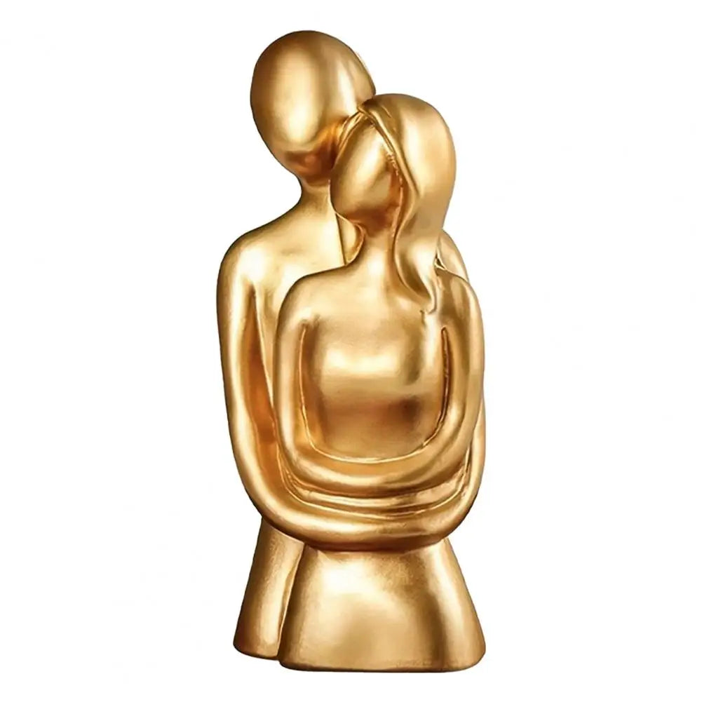 Embrace Couple Statue – Nordic Resin Figurine | Romantic Home Decor for Living Room, Bedroom & Office