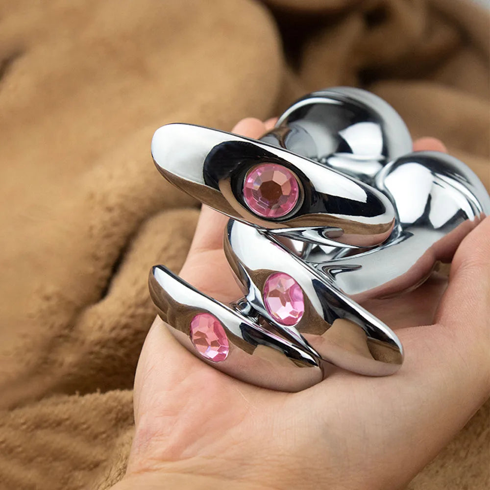 TitanGem – Stainless Steel Anal Plug with Crystal Base