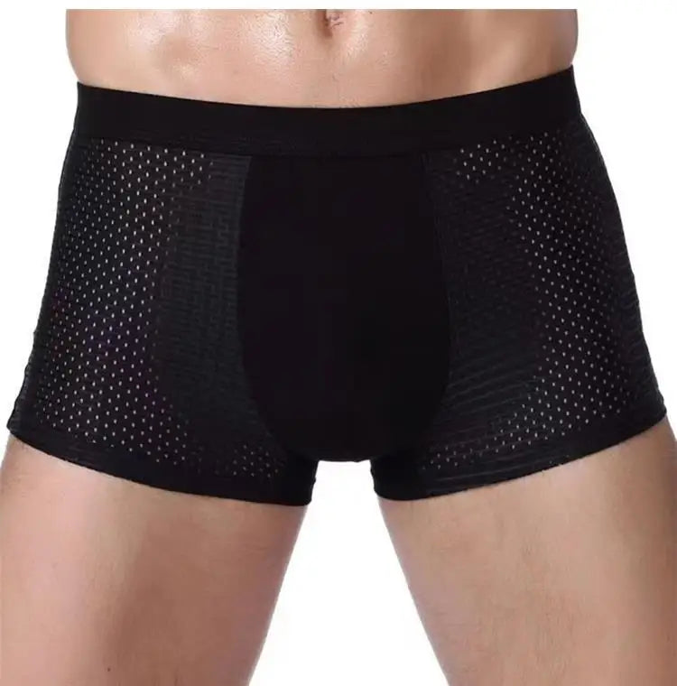 Slim Fit Comfort – Men’s Ice Silk Boxer Shorts 4 Pack