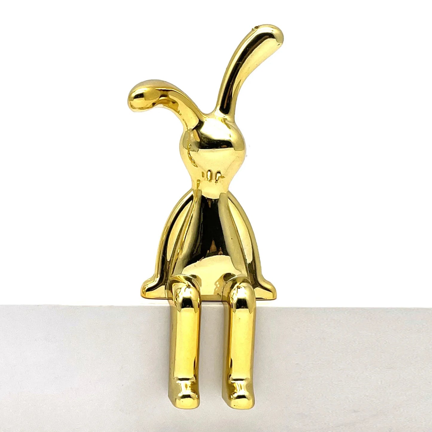 Long-Eared 3D Rabbit Figurine – Creative & Fun DIY Ornament for Home, Car, and Desk Decor