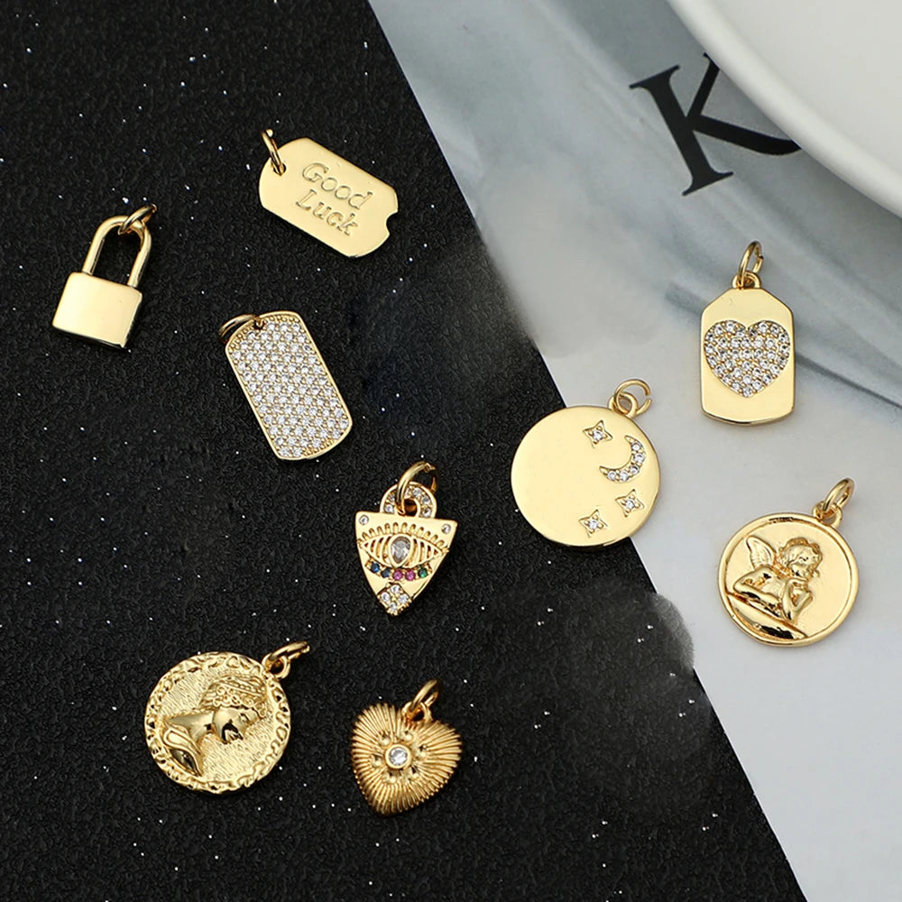 Heart Eye Star Charm Pendant