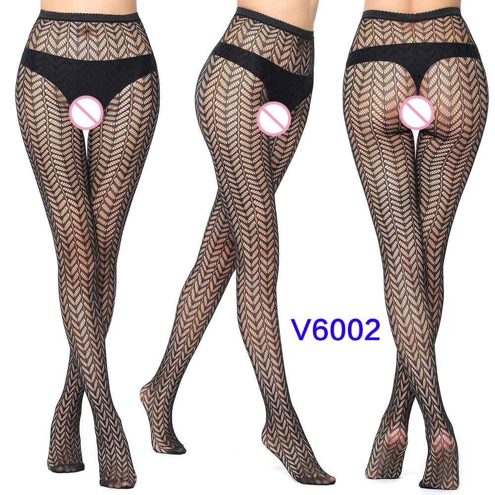 Night Queen – Gothic Fishnet Tights for Bold Women