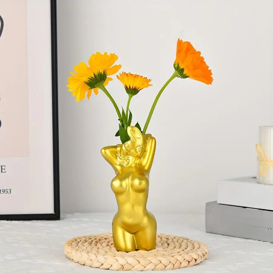 Sensual Lady Body Vase – Art Meets Allure, Decorative Vase, Creative Flower Vase, Modern Bohemian Home Decoration