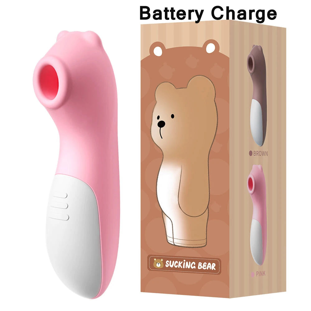 Teddy Bear Clitoral Sucker – Intense Oral Vibration & Nipple Stimulator