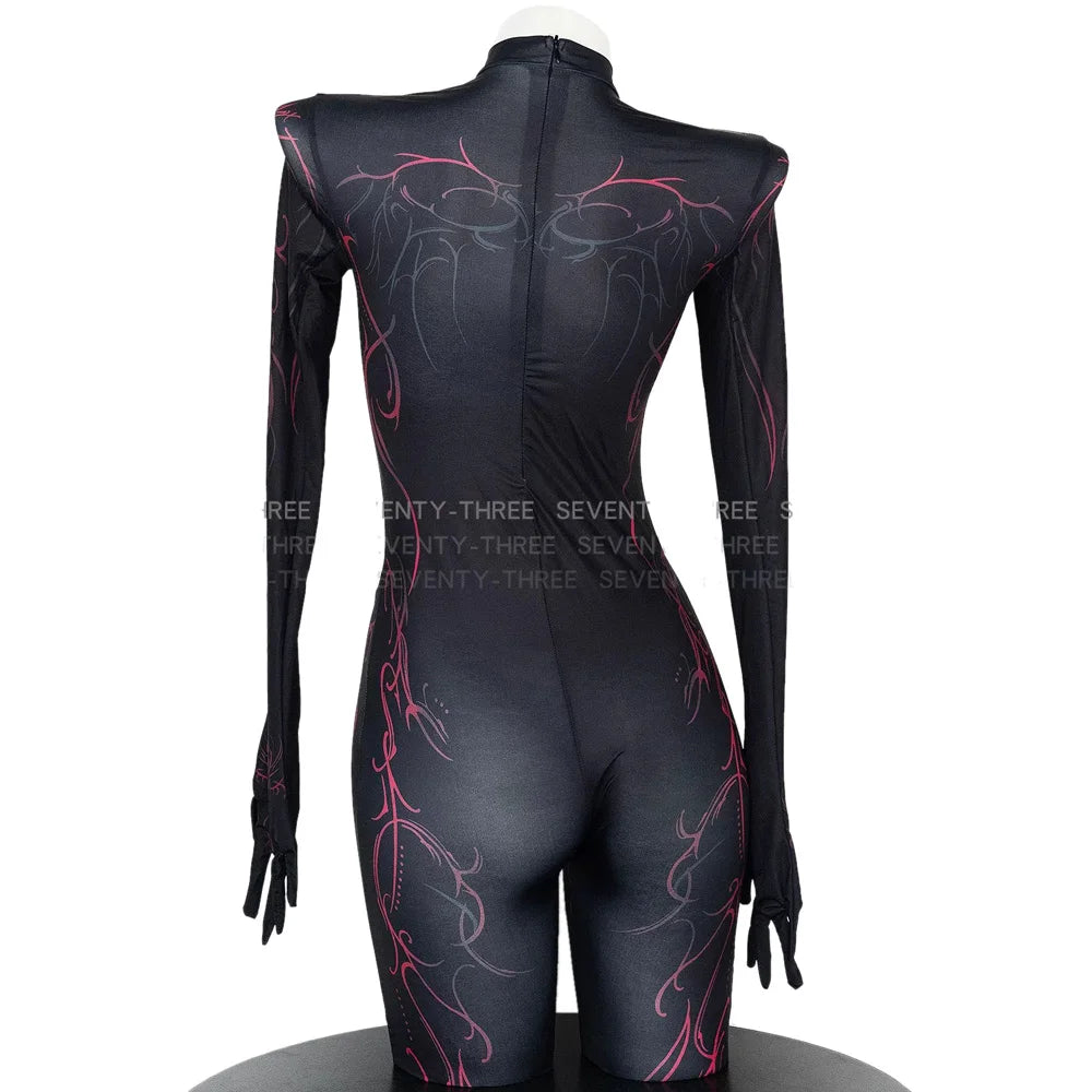 Sexy Vine Demon Bodysuit for Women – Sinfully Seductive Mutant Cosplay Costume with Pantyhose Style Fit