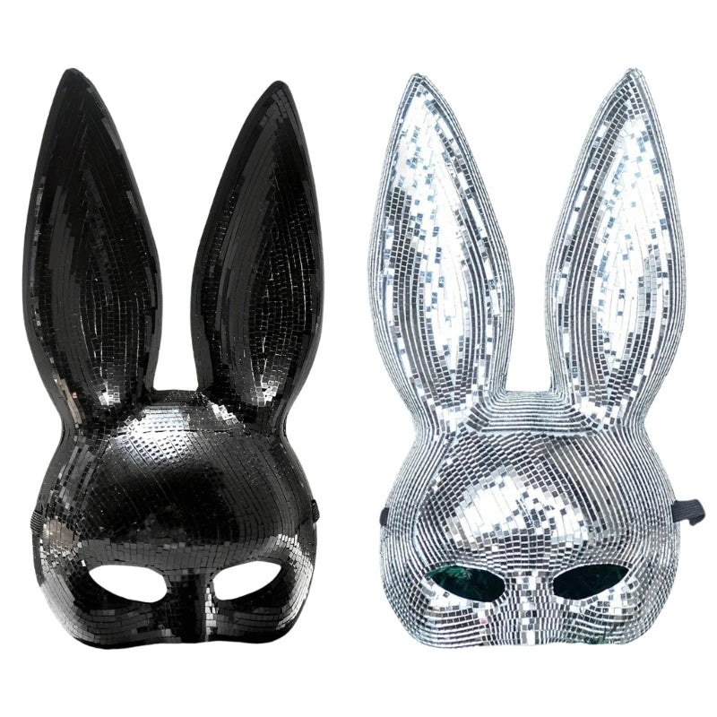 Realistic Rabbit Animal Face Mask – Adult Cosplay Accessory for Costume Parties & Events