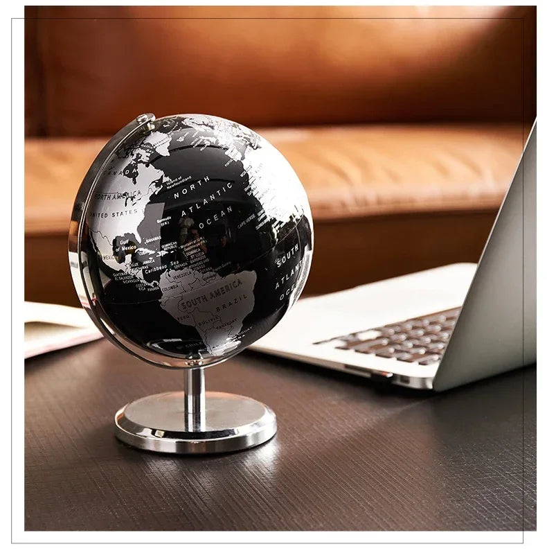 Creative Rotating Metal Globe