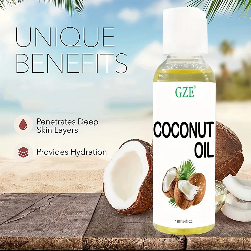 Fractionated Coconut Massage Oil – Premium Liquid Carrier Oil for Essential Oils | Relaxing, Lightweight Skin Moisturizer & Softener for Couples