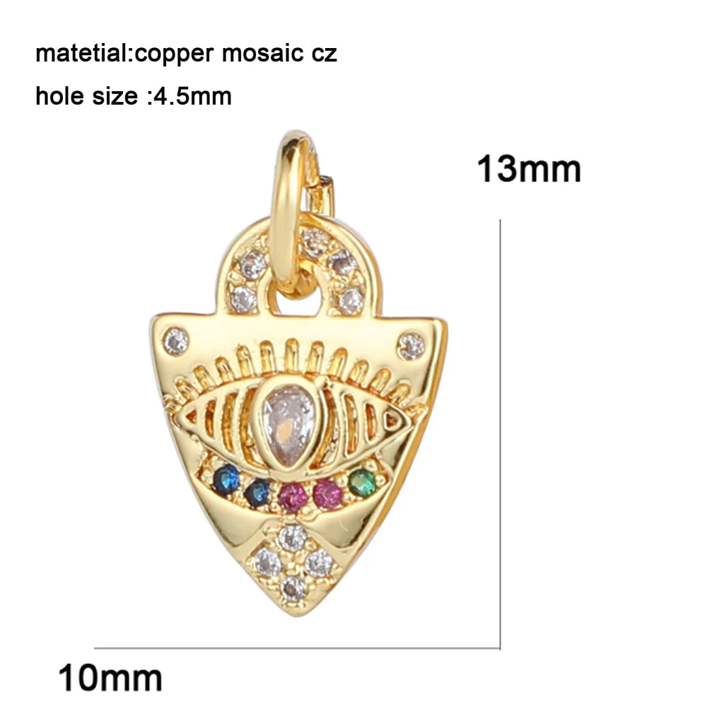 Heart Eye Star Charm Pendant