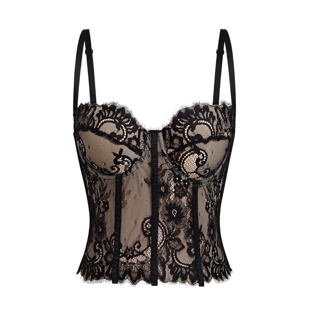 Spicy Girl Hollow Lace Camisole