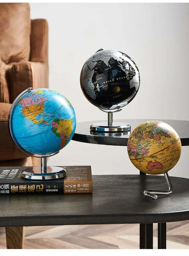 Creative Rotating Metal Globe