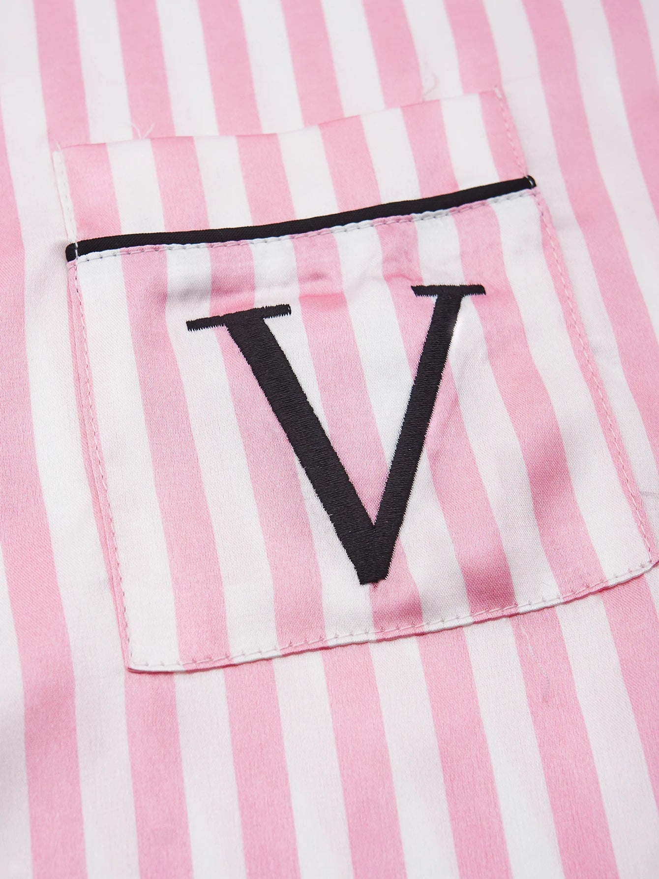 Classic Striped Satin Pajama Set