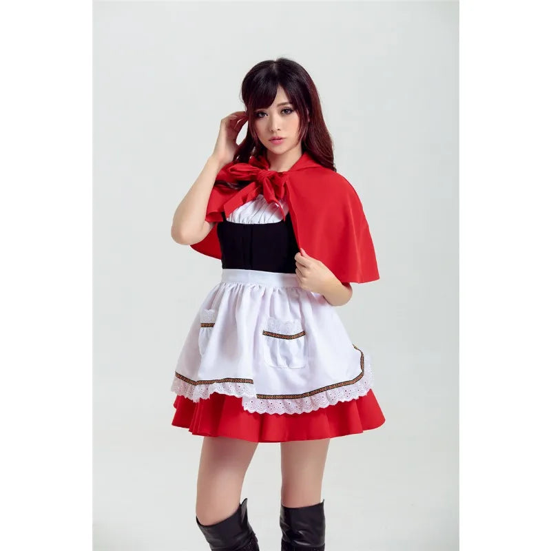 Cosplay Fairytale Cosplay Role Play Costume Halloween Festive Play Costumes Cheeky Sexy Lady Little Red Riding Hood