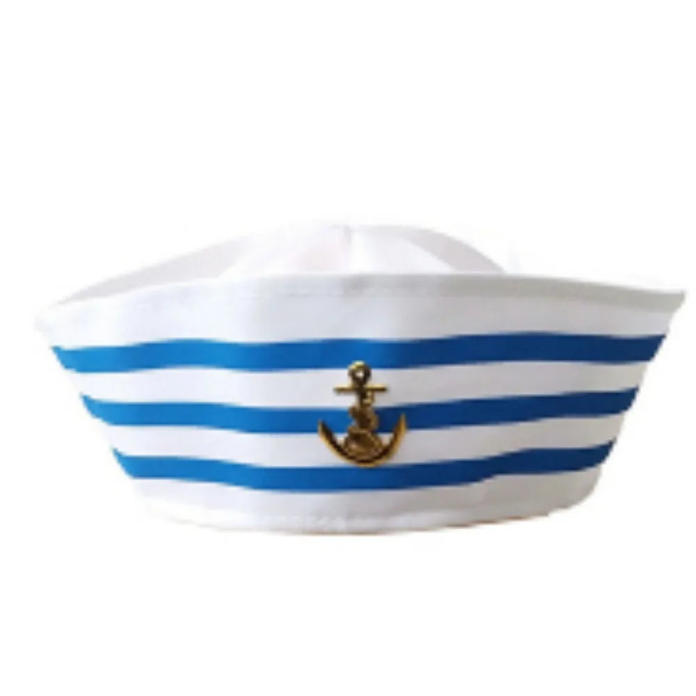 Sailor Costume Dress Up Set – 4-Piece Sailor Hat, Scarf, Glasses & Gloves for Men