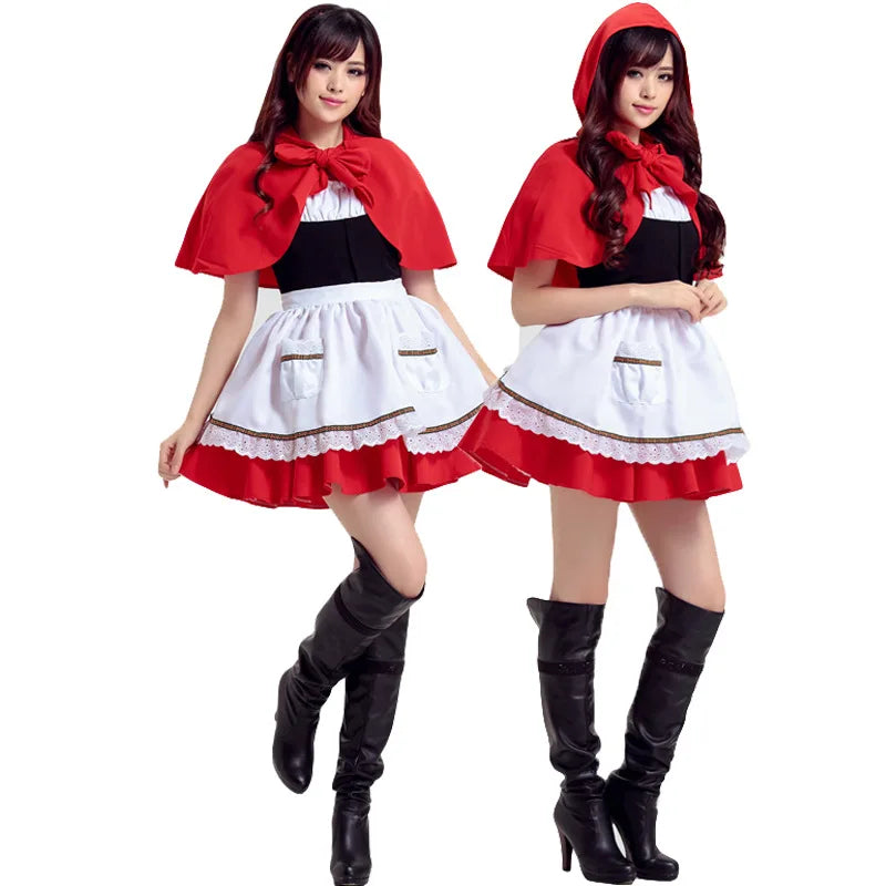 Cosplay Fairytale Cosplay Role Play Costume Halloween Festive Play Costumes Cheeky Sexy Lady Little Red Riding Hood
