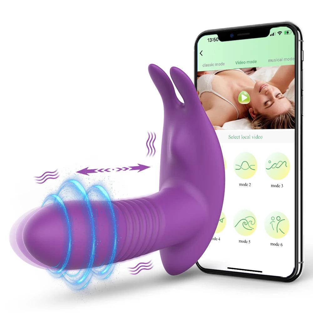 LushVibe – App-Controlled Wearable Vibrator for Clitoral & Vaginal Pleasure