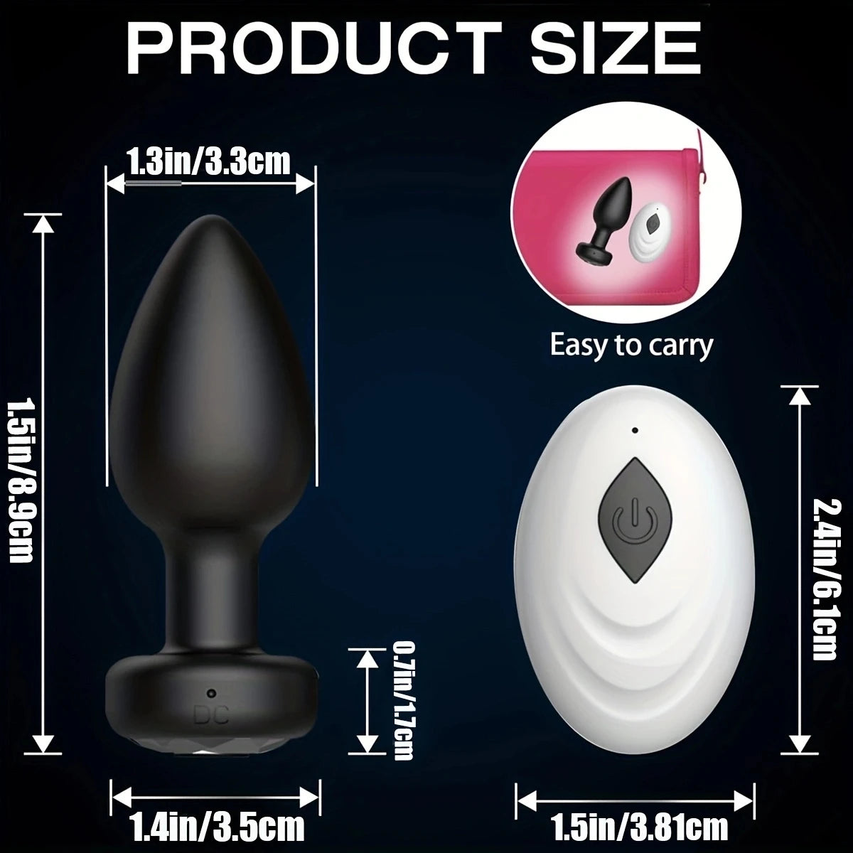 VibeMini – Remote-Controlled Vibrating Anal Plug for Men & Women