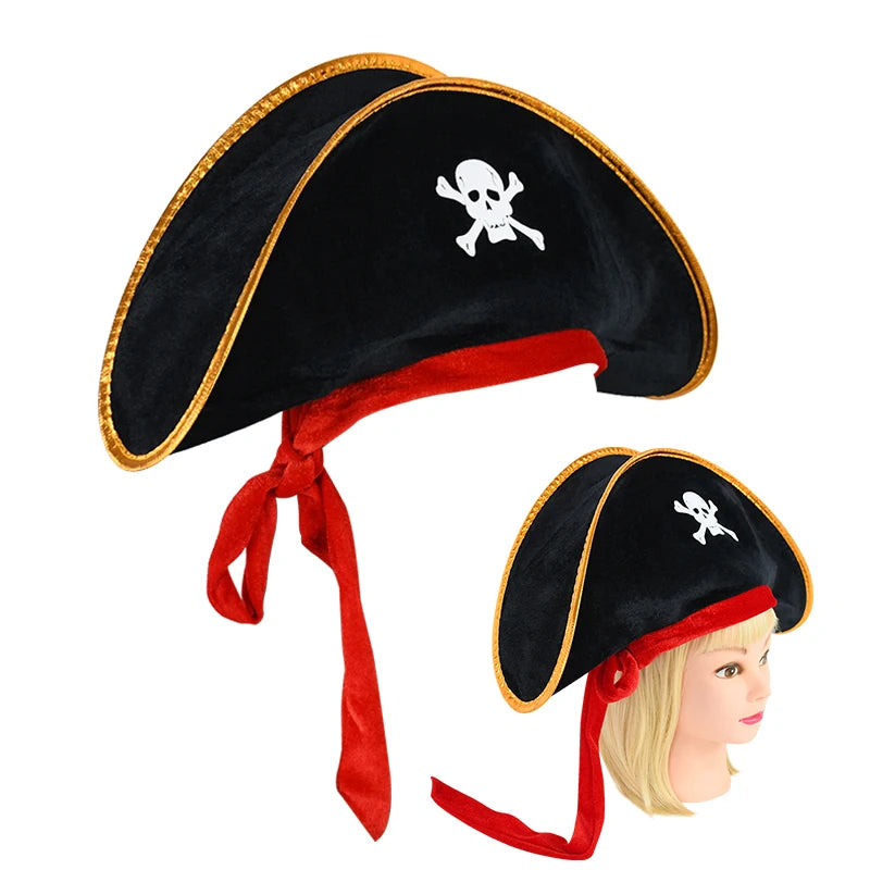 Naughty Pirate Captain Hat – Sexy Brown Tricorn for Adult Masquerade, Fantasy Play & Halloween Mischief