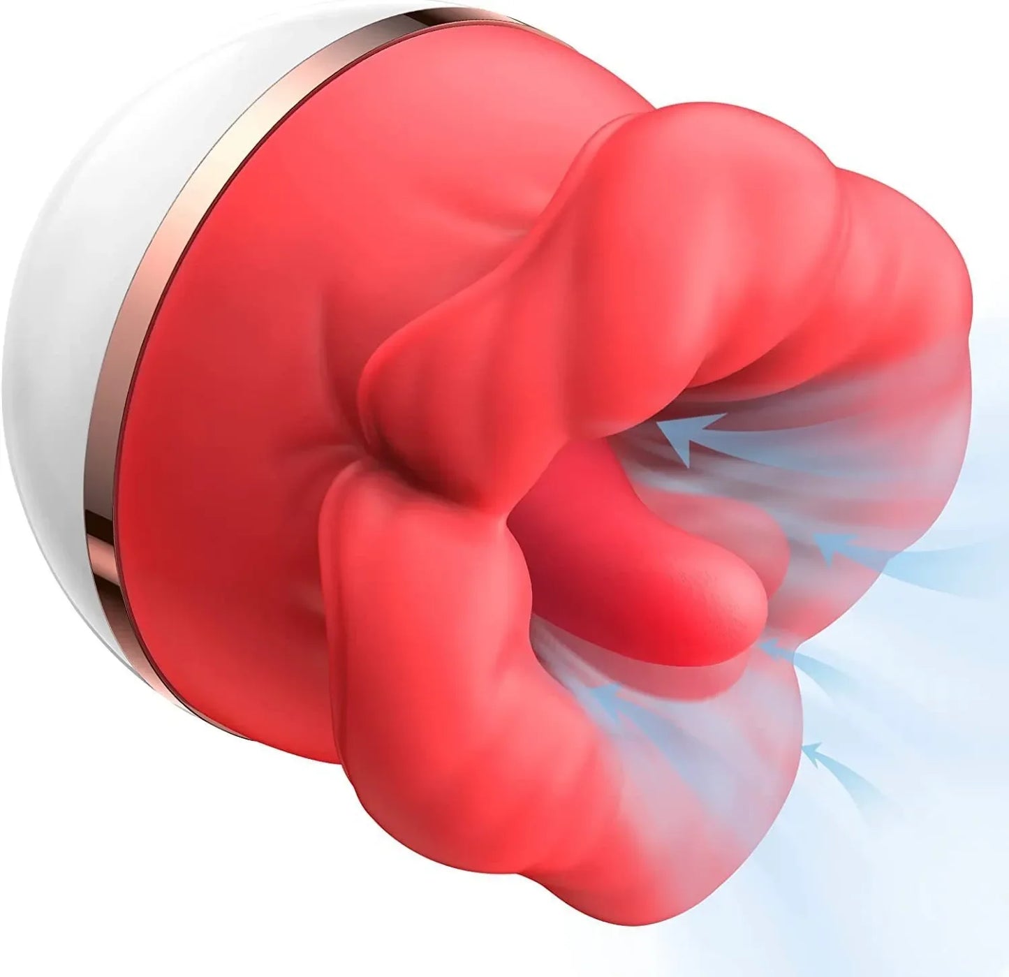 Rose & Red Lips Tongue Vibrator – Clitoral & G-Spot Licking Stimulator for Women – Erotic Lick Massager for Intense Female Pleasure