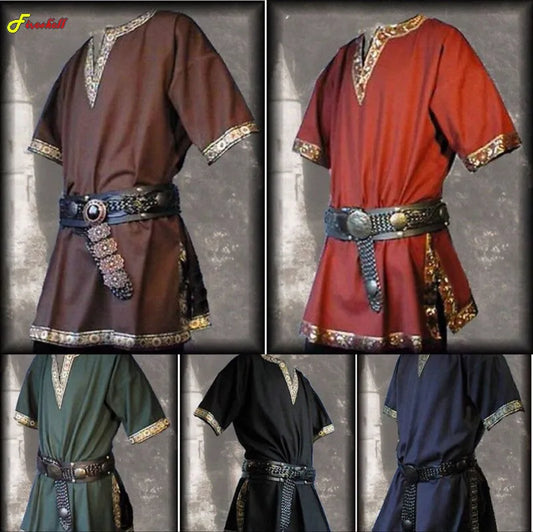Medieval Renaissance Nobleman Tunic – Aristocrat, Knight & Warrior Cosplay Costume for Men